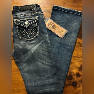 L.A. Idol Kids Blue Jeans with Silver Accents
